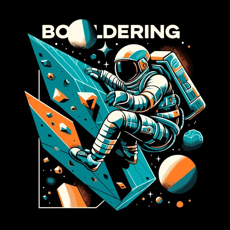 Bouldering Astronaut Spaceman Gift