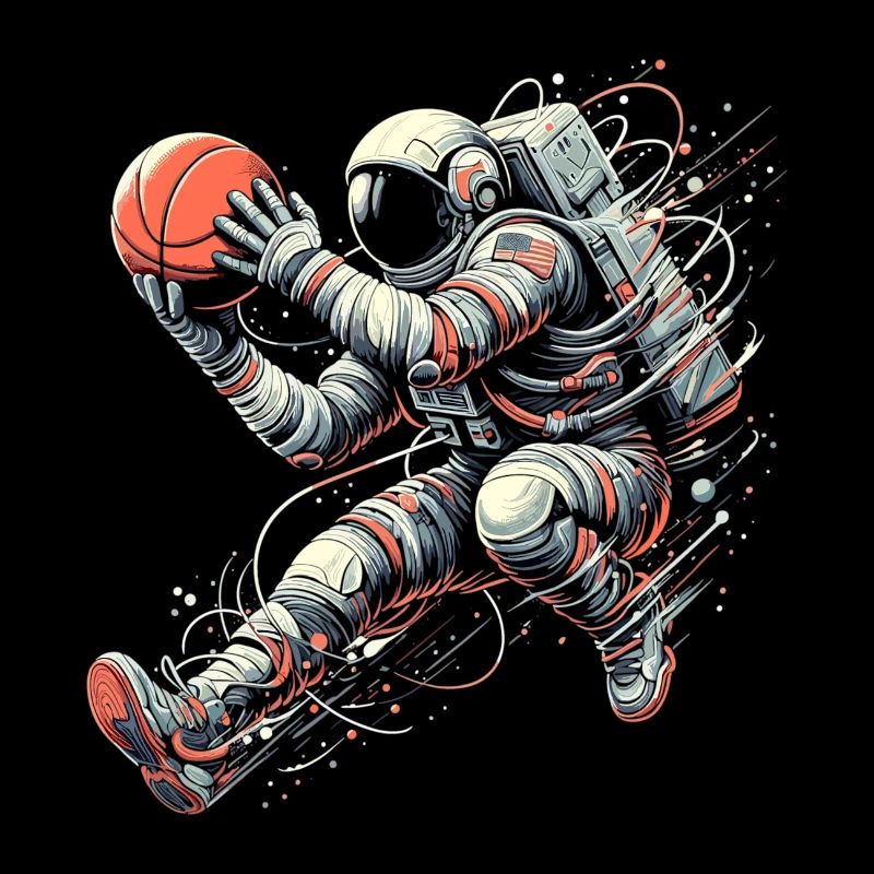 Basketball Astronaut Spaceman Gift