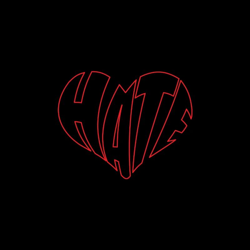 No Hate Dislike Stop Hate Anti Hate