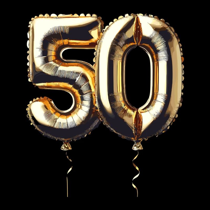 50 ans de ballon d’or feuille de ballon cadeau