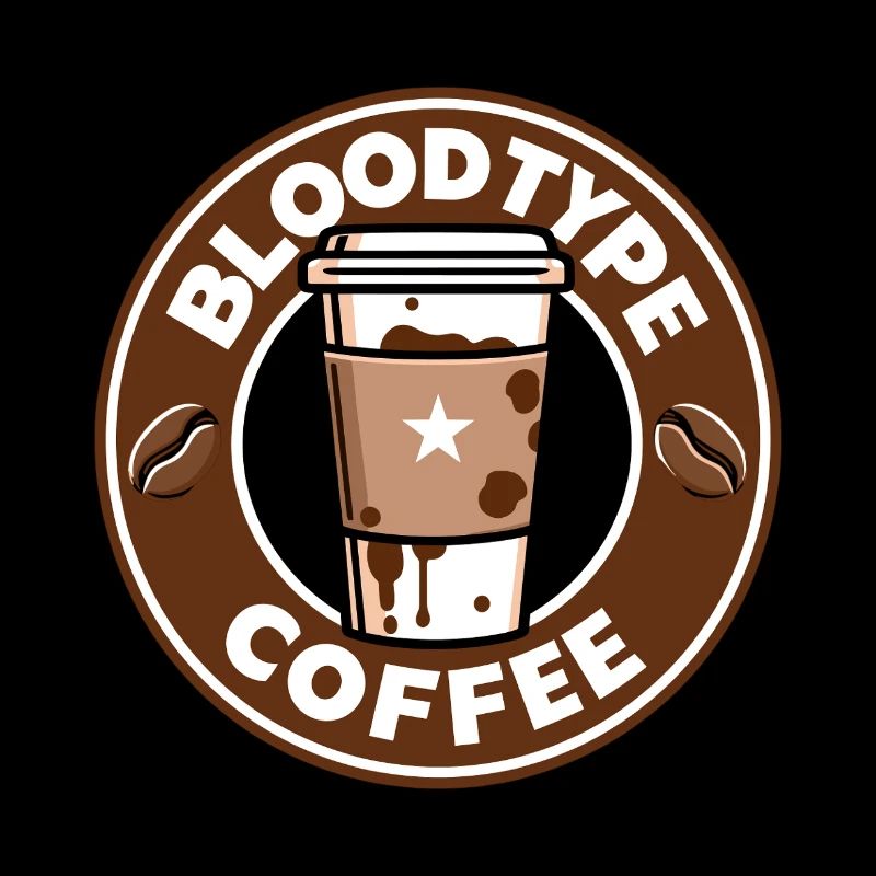 Blutgruppe Kaffee Cartoon Geschenk