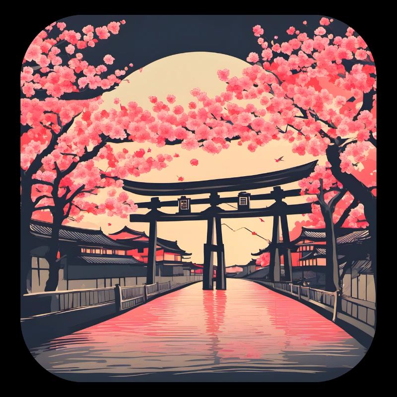 Visite du monde des cerisiers en fleurs du temple de Tokyo