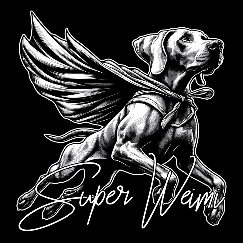 Super chien braque de Weimar Weimi Cape Cape cadeau