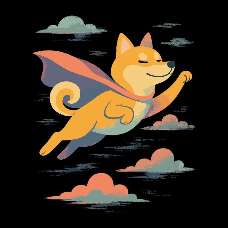 Super Hund Shiba Inu Held Cape Umhang Geschenk