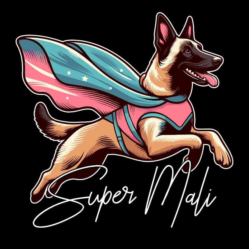 Super Hund Belgischer Schäferhund Cape Geschenk