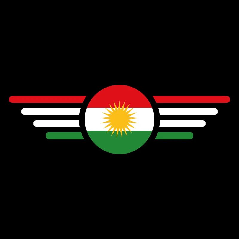 J’aime le Kurdistan, T-shirt design de style élégance
