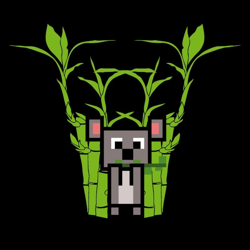 Le koala mange du bambou