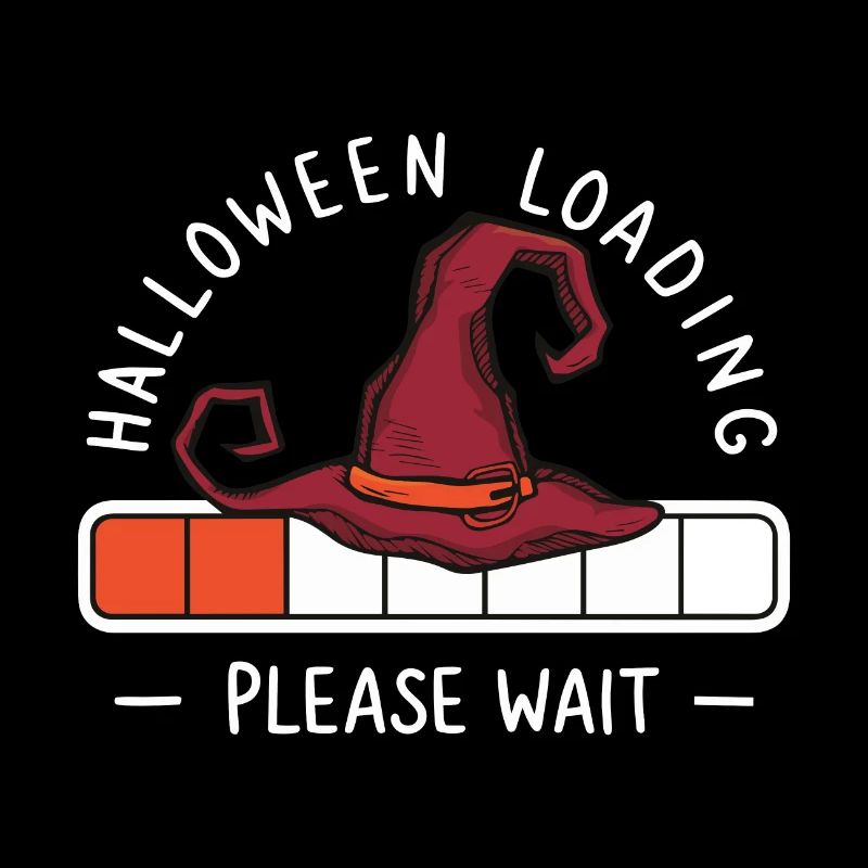 Hexenhut Spruch Halloween Loading Please Wait