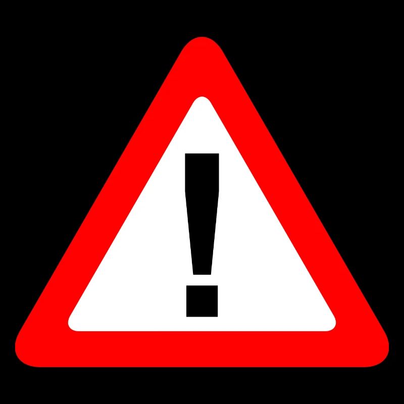 Traffic sign warning caution caution