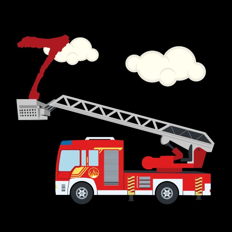 Camion de pompiers - 7e anniversaire