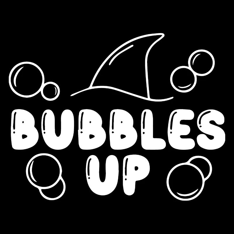 Bubbles Up Shark Lover walls Love Beach Bubble Up