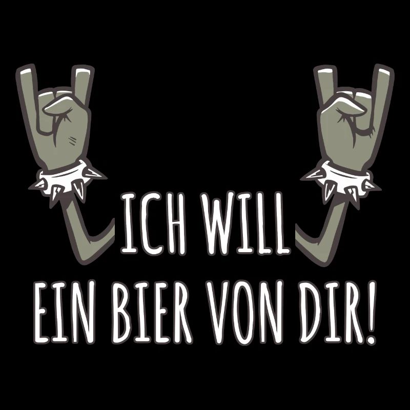 Pommesgabel Spruch Ich Will Ein Bier Von Dir