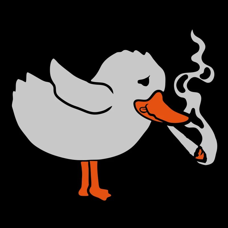 Joint kiffendes Küken Weed