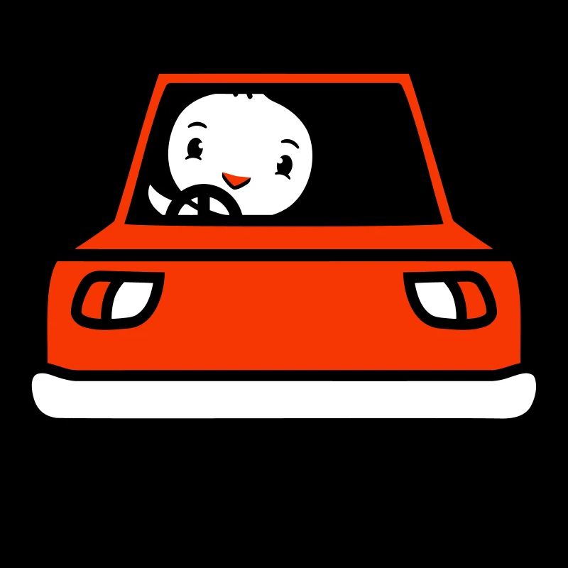 Bird Driving Car Driver Driving License Mobile