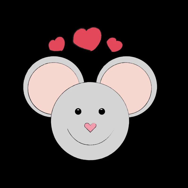 Douce souris qui rit - cadeau - idée cadeau