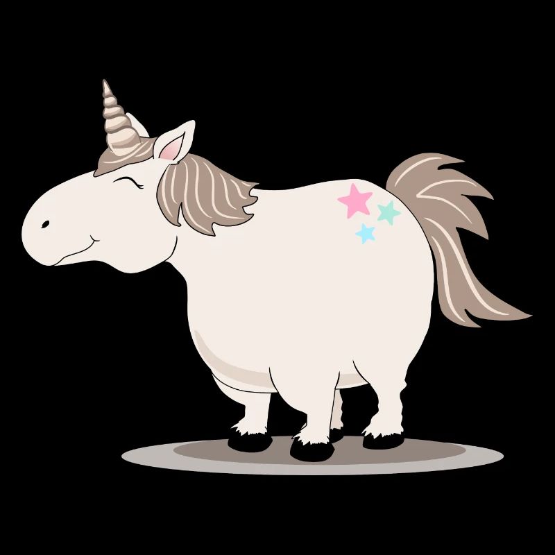 Dickes niedliches Einhorn