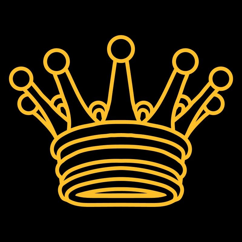 König Design goldene Krone