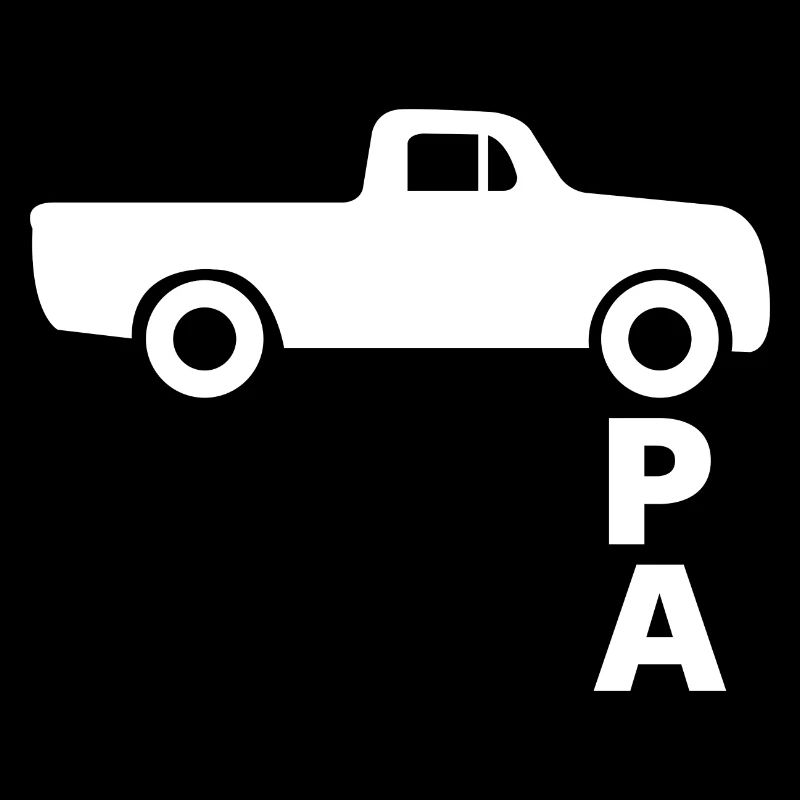 Opa mit Pickup Geschenkidee