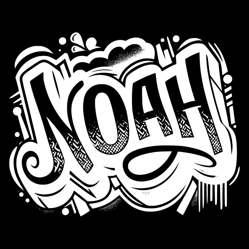 Noah Surname First Name Graffiti