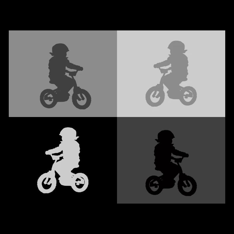 Biker Junior Pop Art gris
