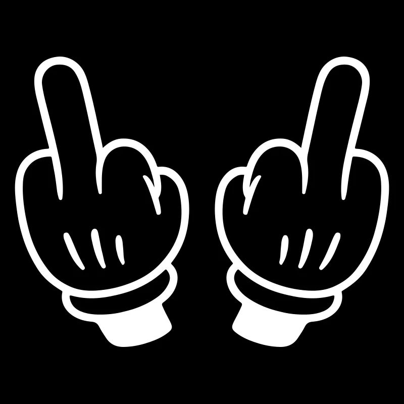 Mittelfinger Hand Comic