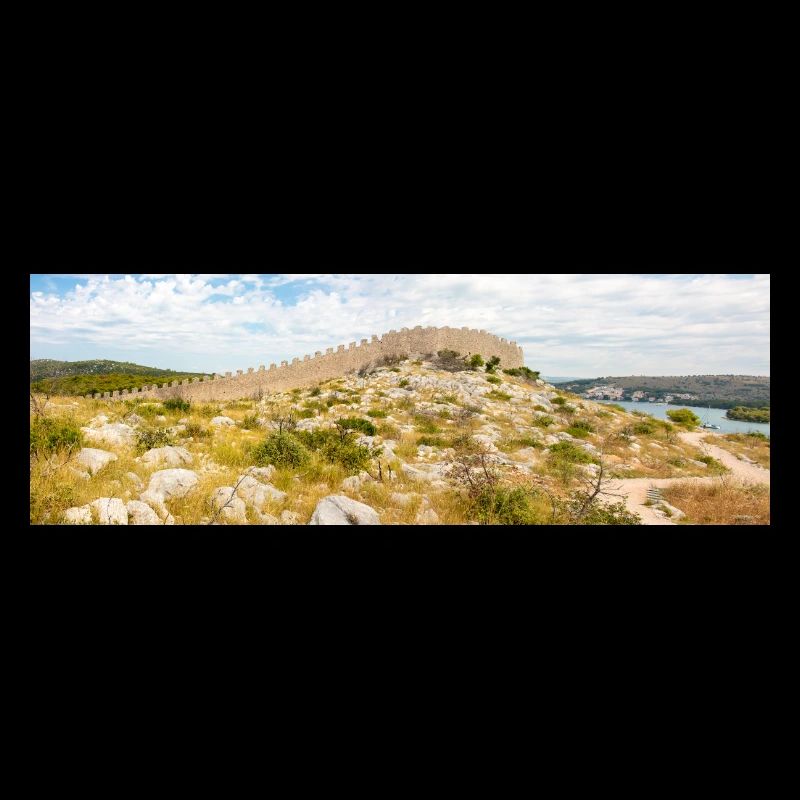 Die Mauer von Oštrica (Bedem Grebastica) Kroatien