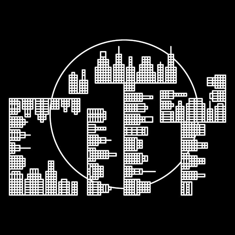 Skyline, City - version blanche