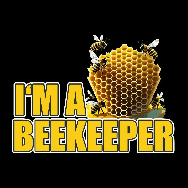 Ich bin ein cooler stolzer Imker-Logo-Designer