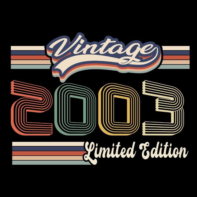 Original 2003 Vintage Edition Retro Geburtstag