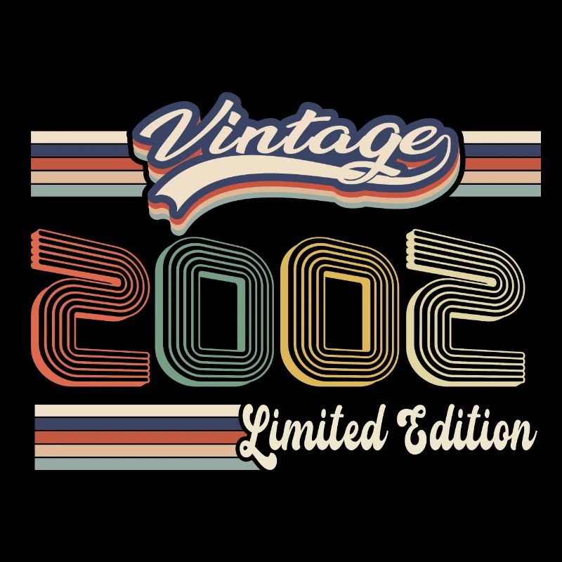 Original 2002 Vintage Edition Retro Geburtstag