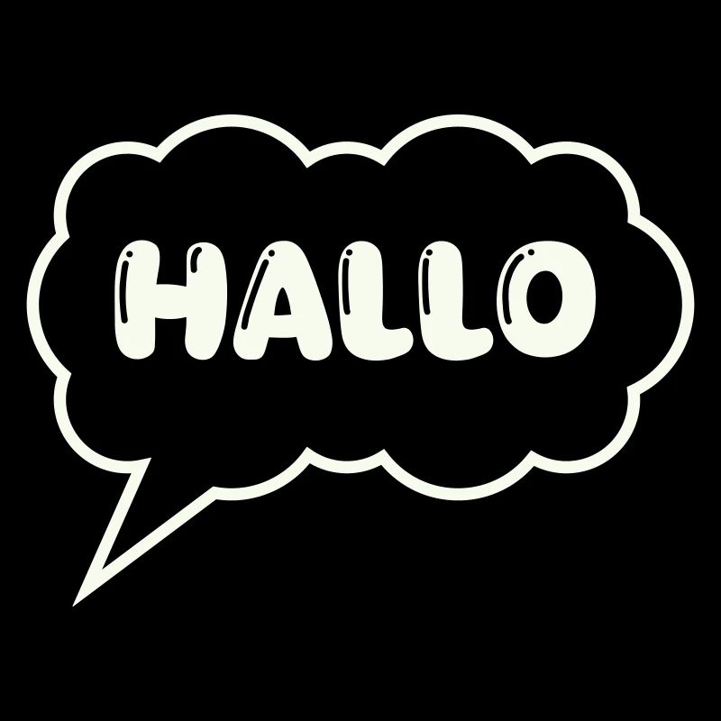 Speech bubble Hello