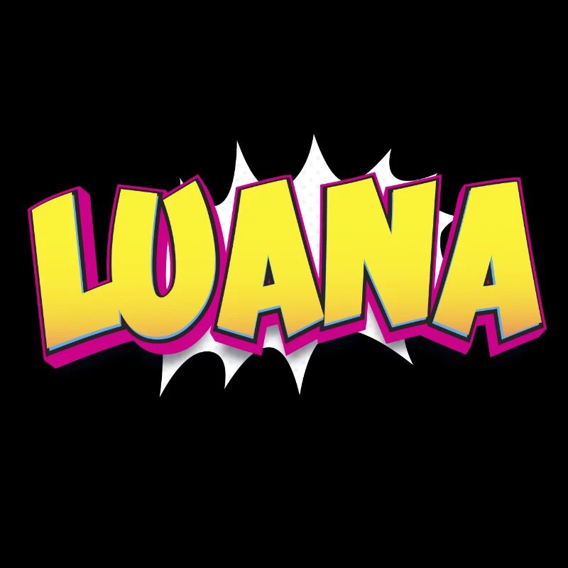 Luana Benutzerdefinierter Name Comic-Stil Pop-Art, Luana