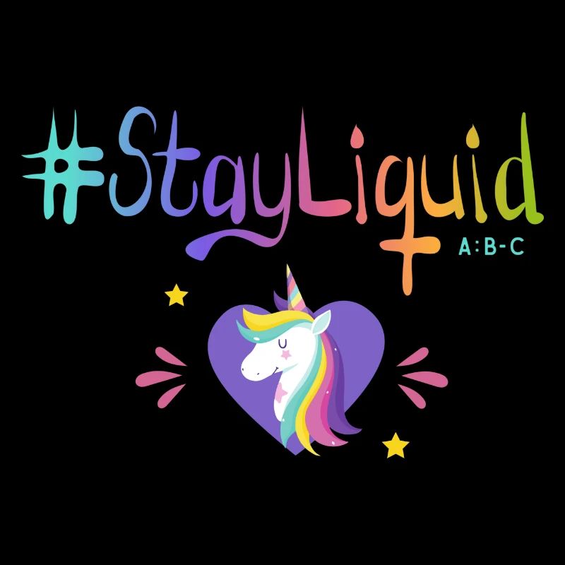 #Stayliquid Einhorn-Herz