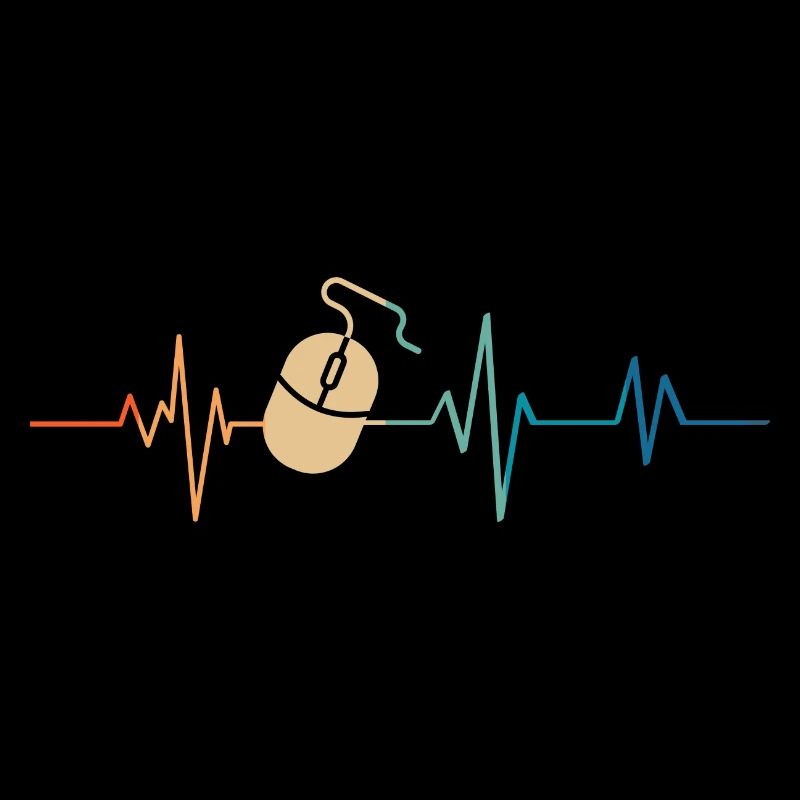 Heartbeat Retro Computermaus