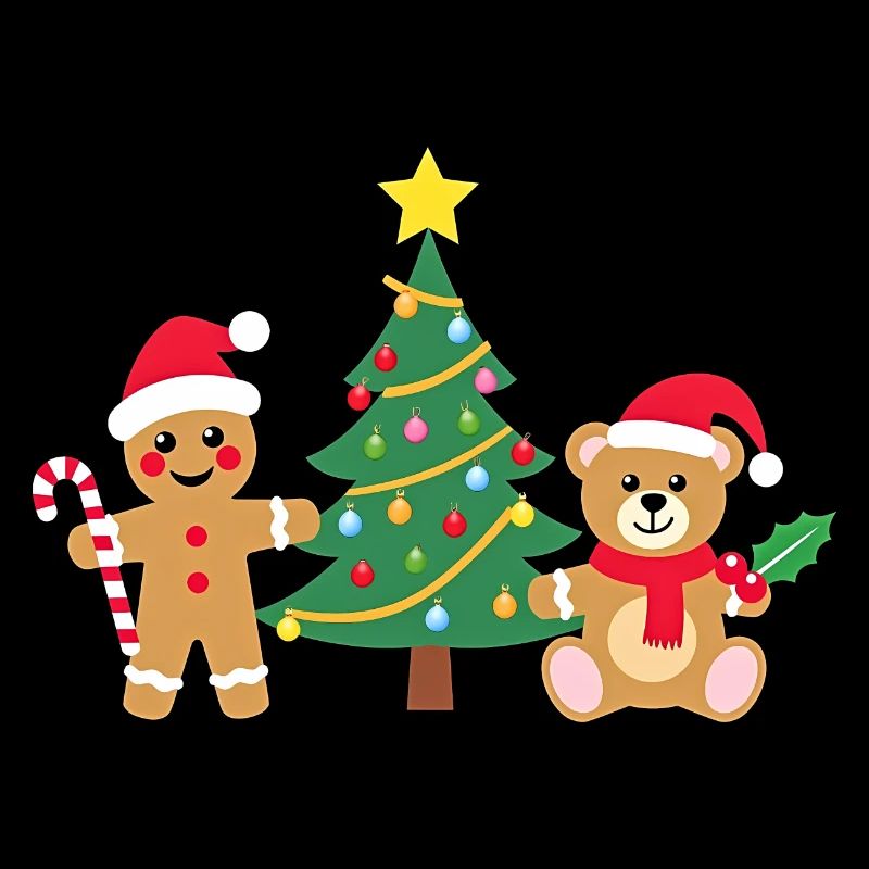 Mignon petit arbre de Noël des amis du Père Noël