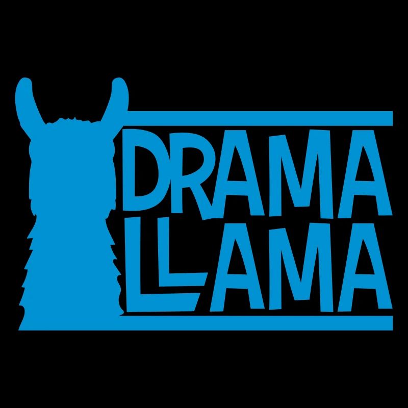 blue bars text logo drama llama party cool celebration