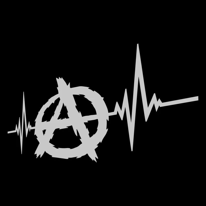 Frequency anarchy symbol logo