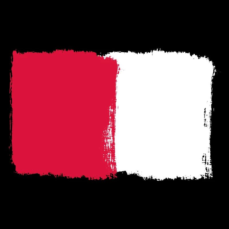 Rouge et blanc aspect usé