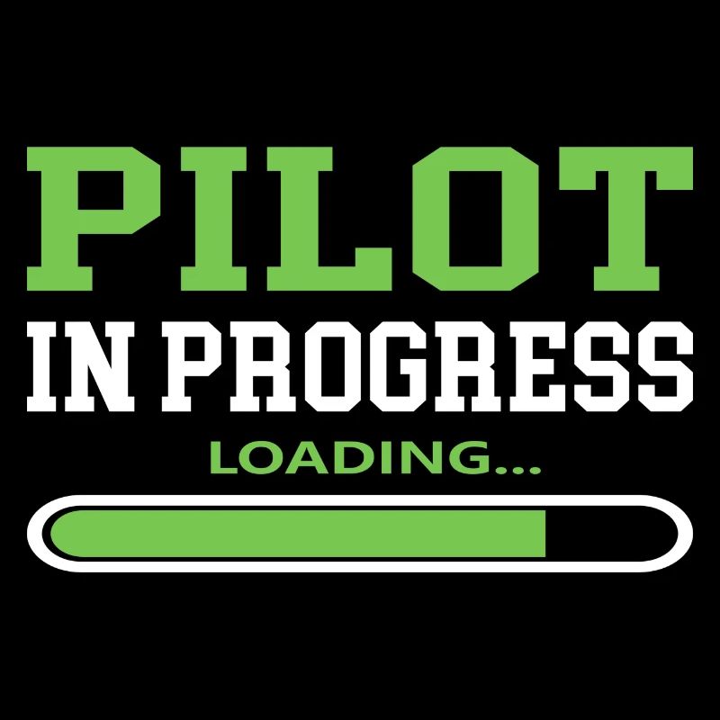 Pilot in Progress Coole Sprüche Flugzeug