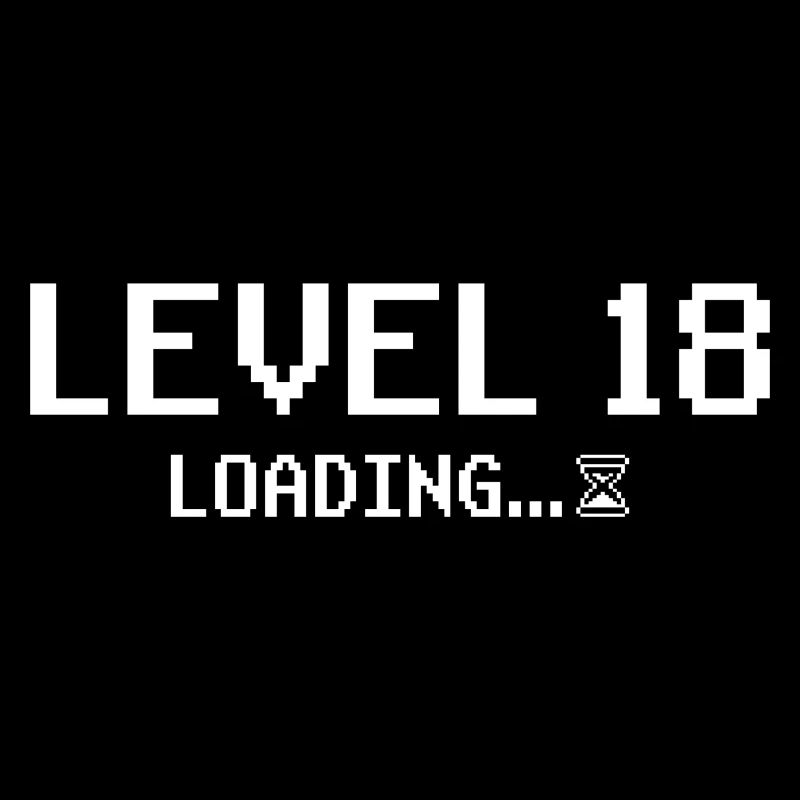 18. Geburtstag Gamer Level 18 loading