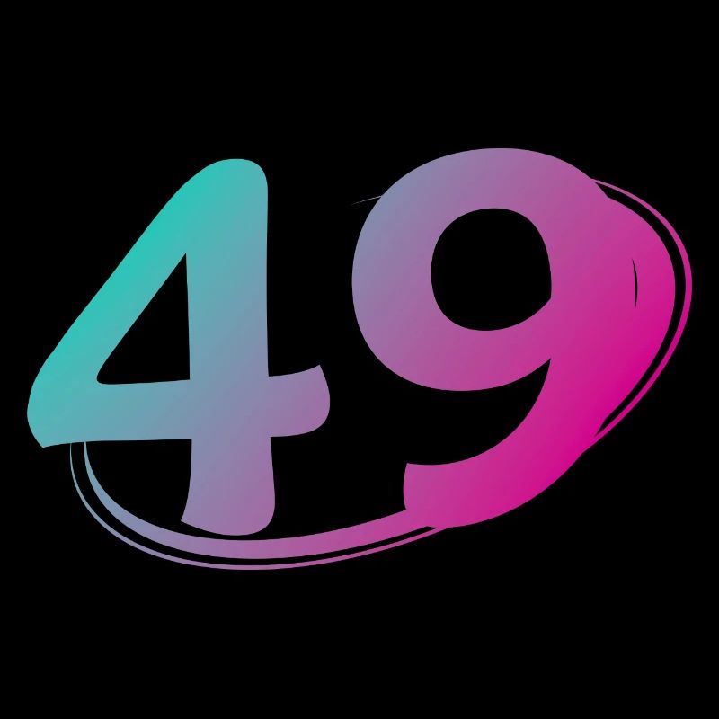 Numéro 49 multicolore