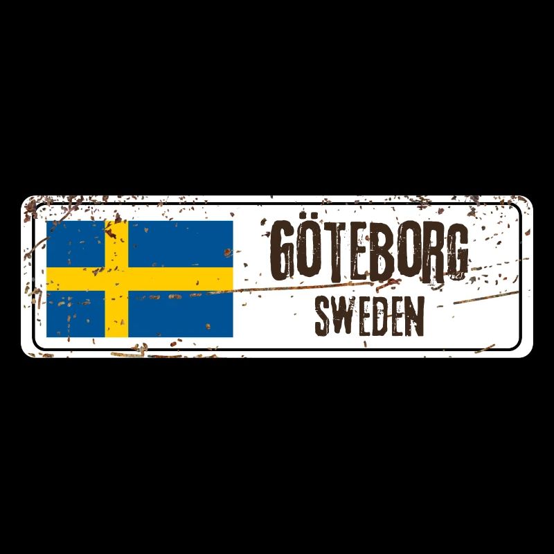 Göteborg Suède Drapeau