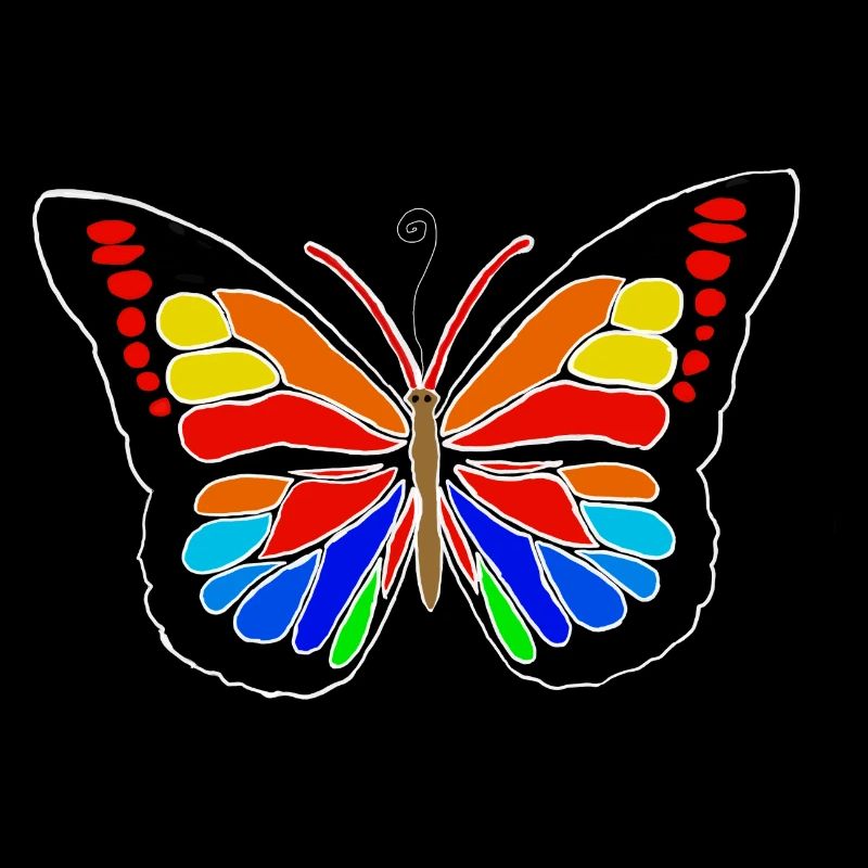 Regenbogen Schmetterling 