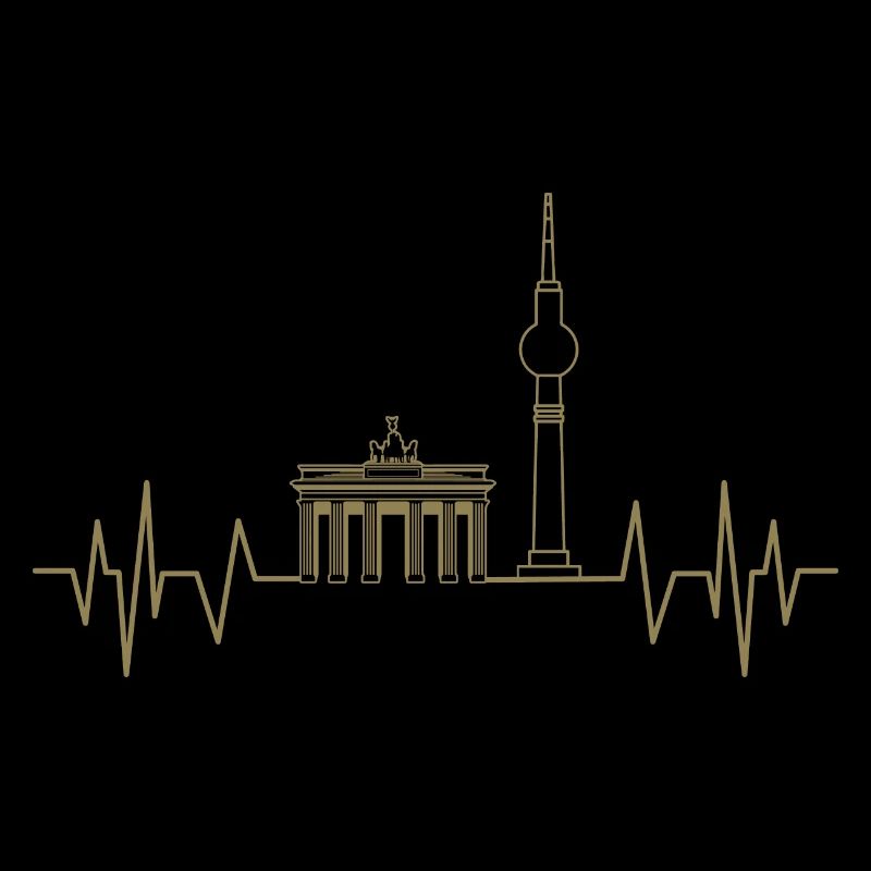 Berlin Herzschlag Brandenburger Tshirt