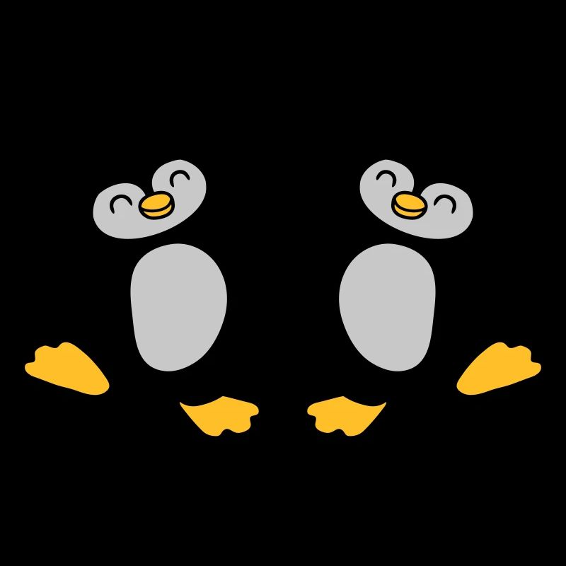 High Five Begrüßung Pinguine