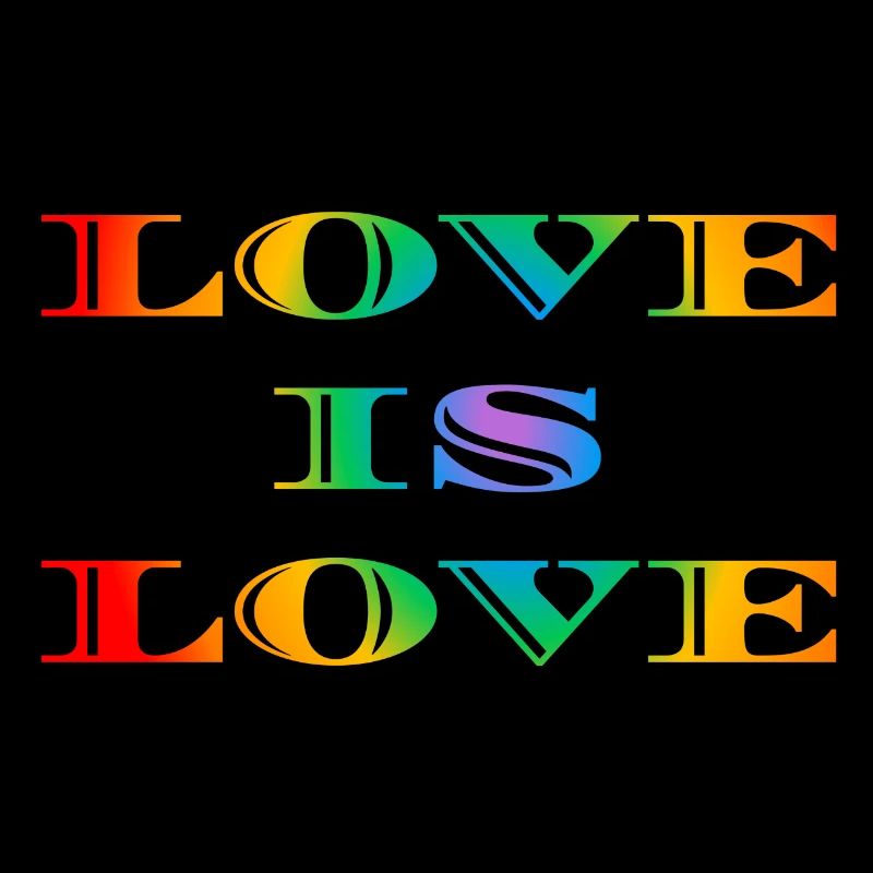 Regenbogen-Liebe ist Liebe