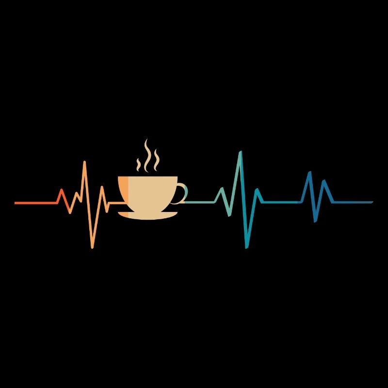 Heartbeat Retro Kaffeetasse