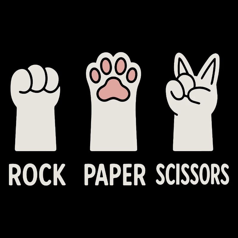Roche Papier Ciseaux Chats Pattes