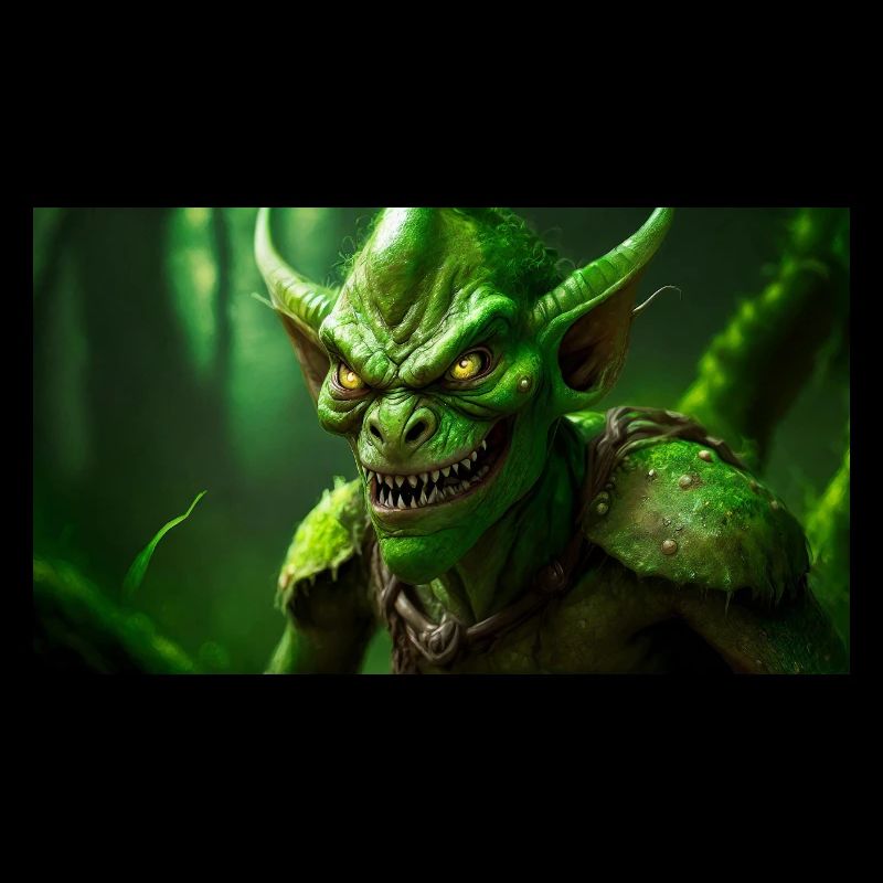 evil goblin evil smile monster dark horror scary
