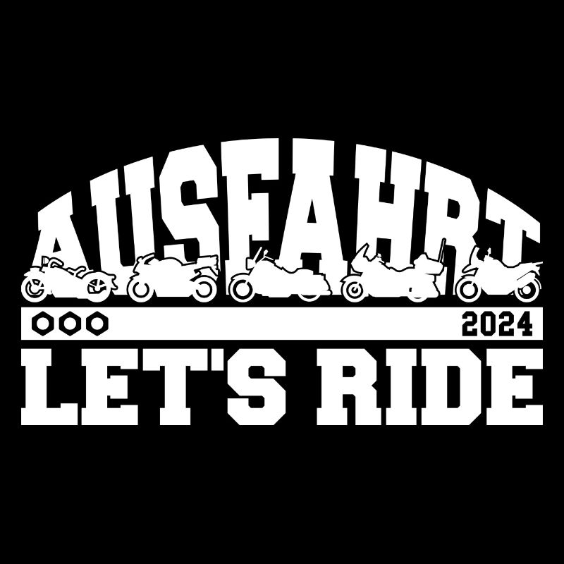 Ausfahrt 2024 Let's Ride Motorradfahrer